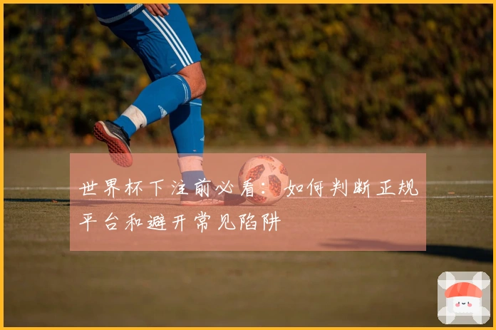 世界杯下注前必看：如何判断正规平台和避开常见陷阱