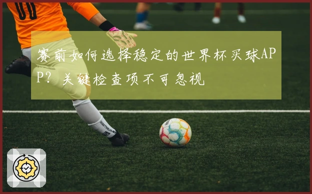 赛前如何选择稳定的世界杯买球APP？关键检查项不可忽视